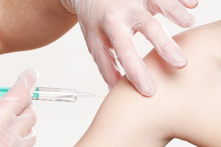 person getting workplace flu vaccinations in Sydney